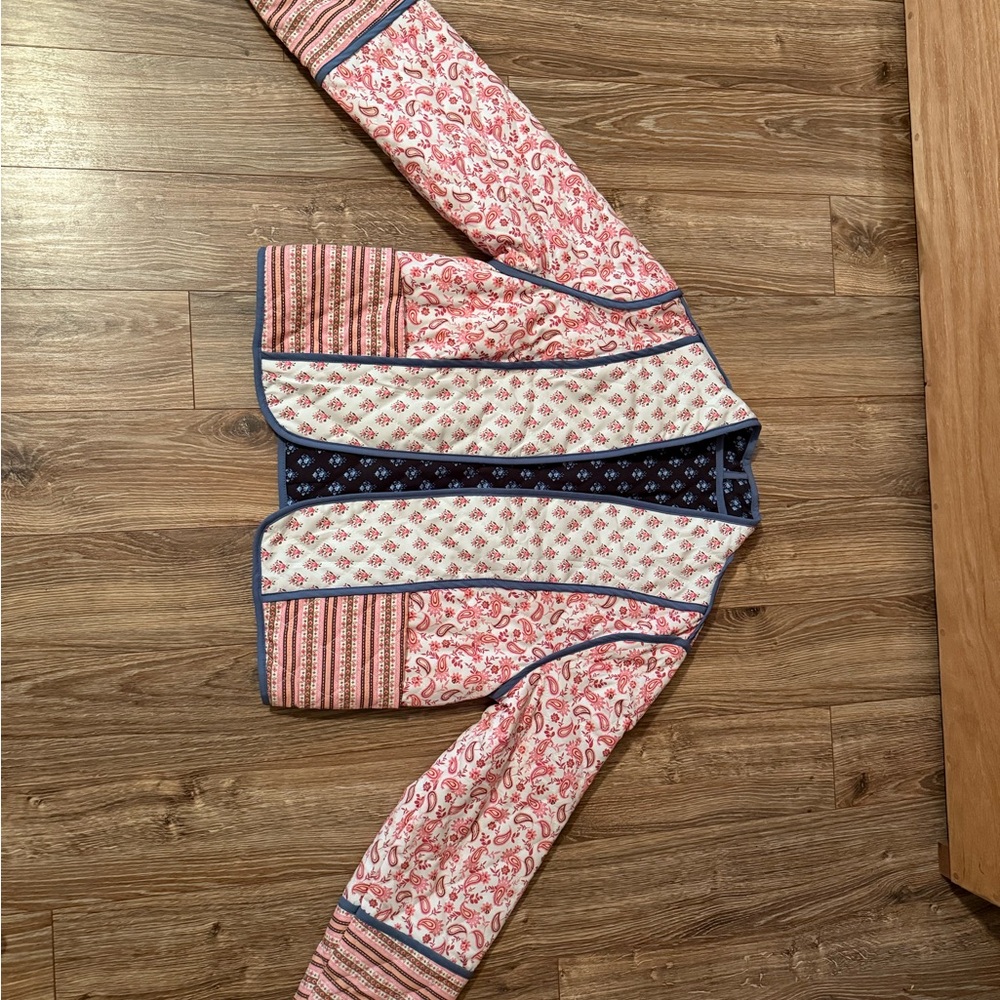 Floral and Striped Reversible Jacket
